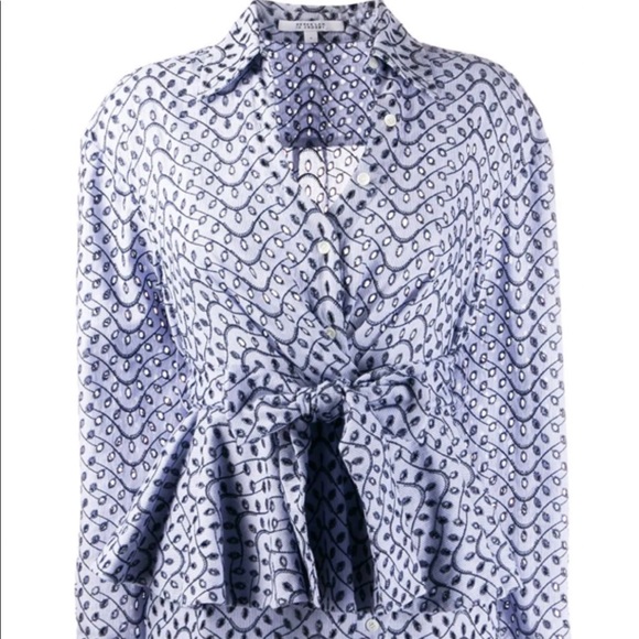 Derek Lam 10 Crosby Nalani Peplum Mini Shirtdress - Picture 3 of 7